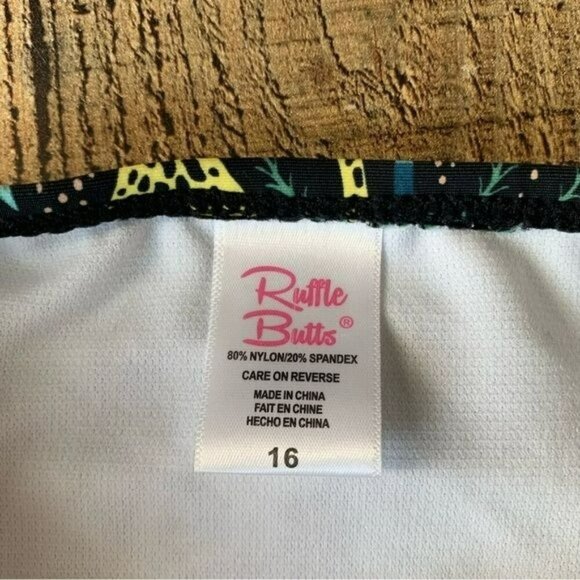 Ruffle butts girls safari high rise swimsuit bikini bottom -16 - Picture 4 of 8